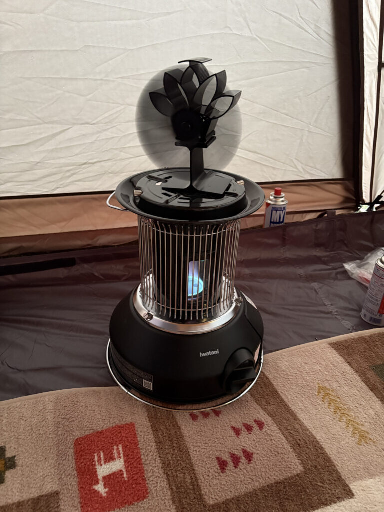 ガスストーブ+ストーブファン