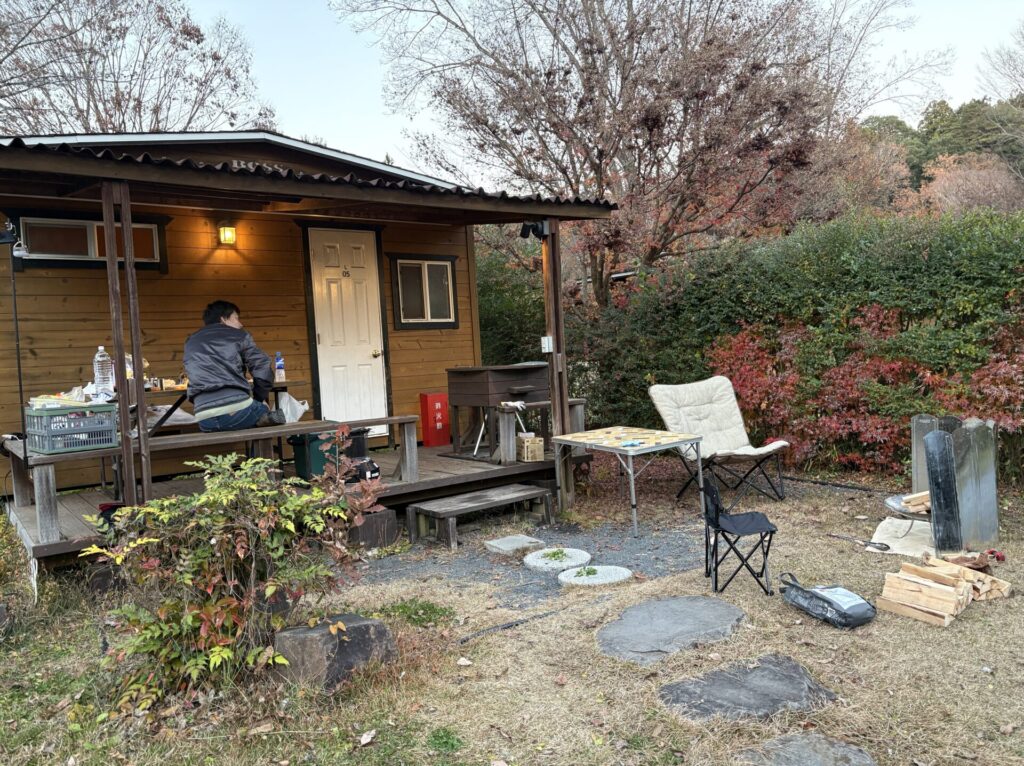 設営後のキャビンの様子