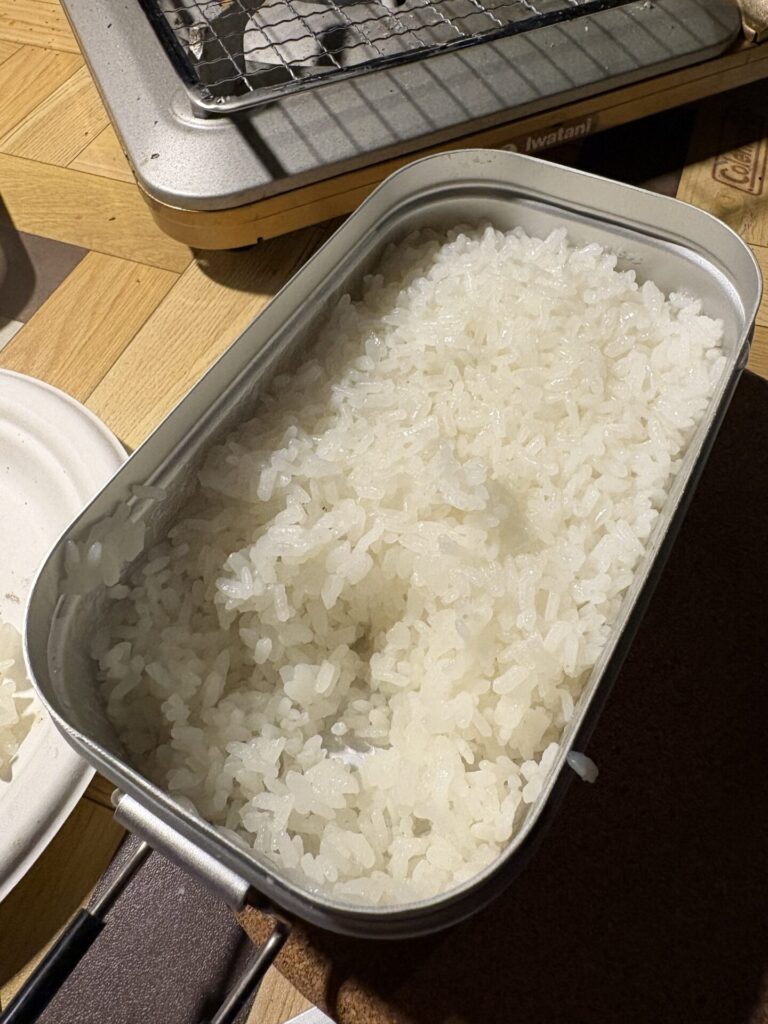 初めて白米を炊いたけど簡単にできた