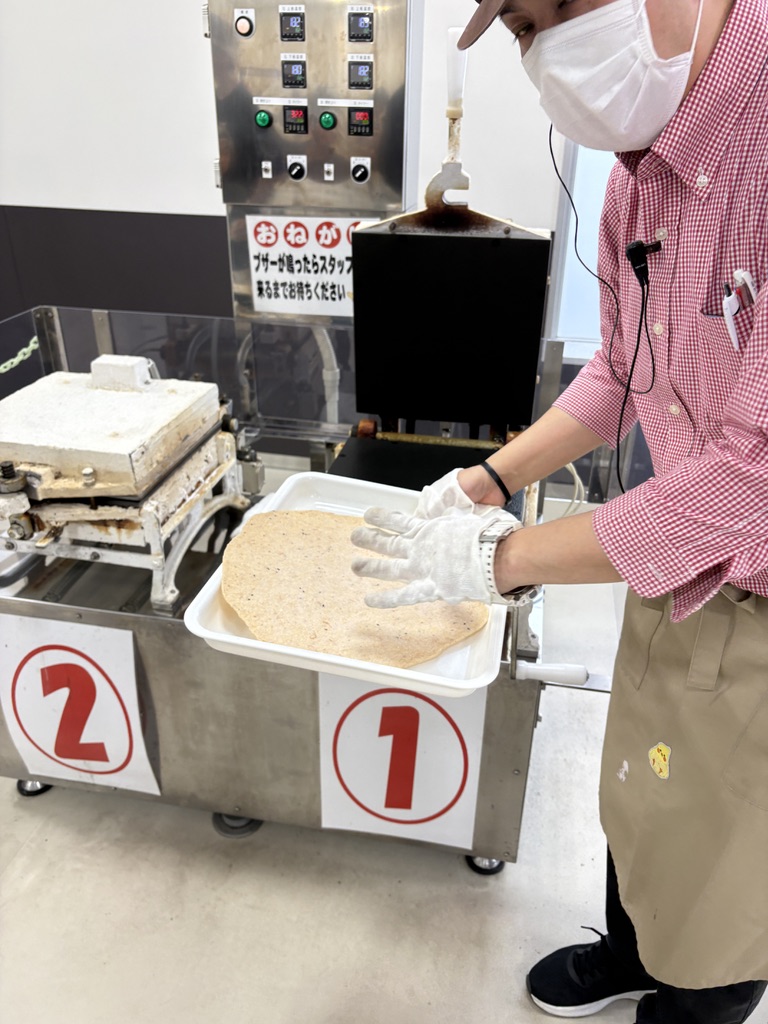 焼いたあとのおせんべい